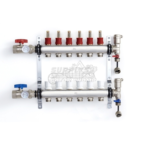 6 Loop Stainless Steel Manifold