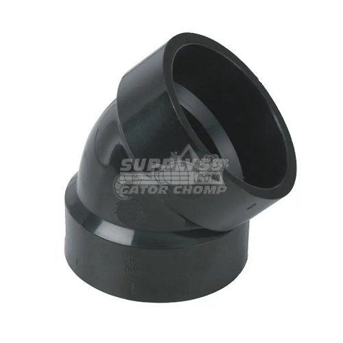 2" Hub ABS DWV 45° Elbow