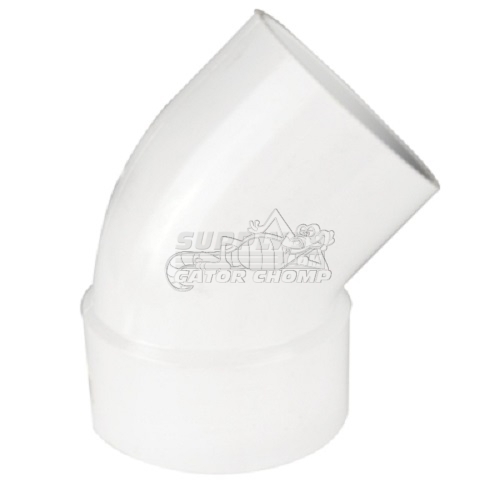 4″ Hub x Spigot PVC Sewer 45° Street Elbow