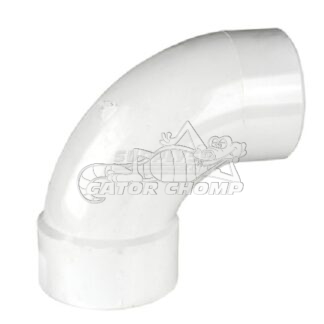 4″ Hub x Spigot PVC Sewer 90° Long Turn Street Elbow