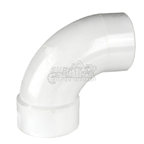 4″ Hub x Spigot PVC Sewer 90° Long Turn Street Elbow
