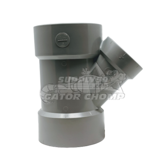 3" x 3" x 2" Hub Low Rise PVC DWV 45° Wye