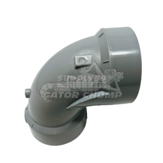 3″ Hub Low Rise PVC DWV 90° Elbow