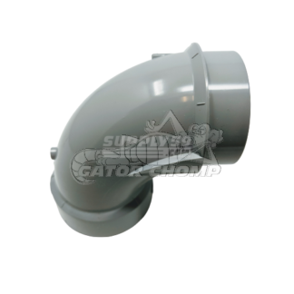 2″ Hub x Spigot Low Rise PVC DWV 90° Elbow