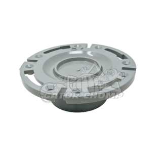 4″ x 3″ Hub Low Rise PVC DWV Closet Flange With Moulded Test Plate