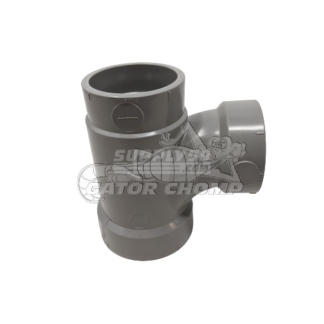 2'' x 1½'' x 1½'' Hub Low Rise PVC DWV Sanitary Tee