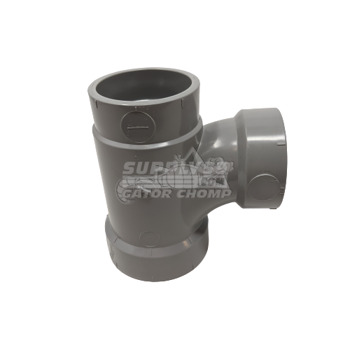 2'' x 1½'' x 1½'' Hub Low Rise PVC DWV Sanitary Tee