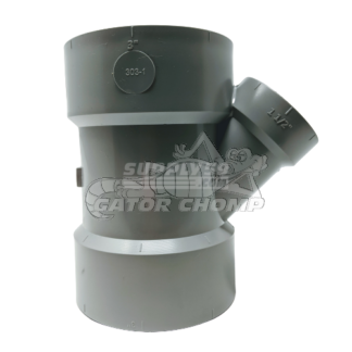 3" x 3" x 1-1/2" Hub Low Rise PVC DWV 45° Wye