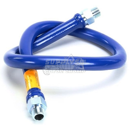 3/4" Stainless Steel Moveable Foodservice Gas Hose (48" Length)