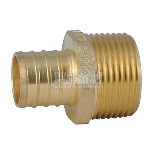 1/2" PEX x 3/4" MPT Brass Male Adapter (20/Bag)