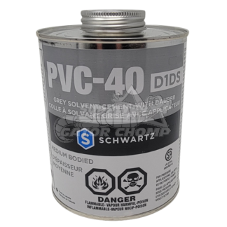 946 Ml Medium Bodied Grey PVC-40 Cement With Dauber